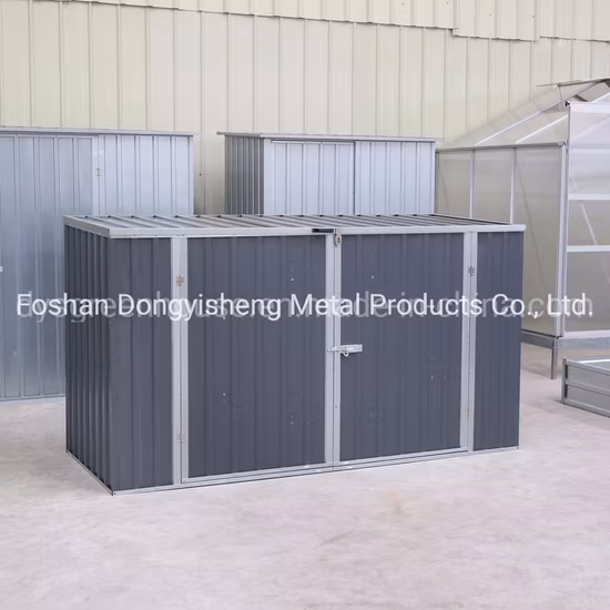 Dongyisheng 다크 그레이 금속 자전거 창고 BS7'x3'